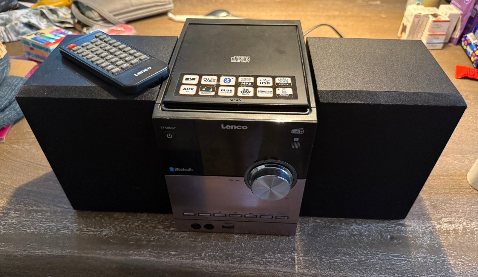 Lenco MC-150 Microset met DAB+, FM, CD, MP3, Bluetooth, USB, Gebruikt, Microset, Cd-speler, Ophalen