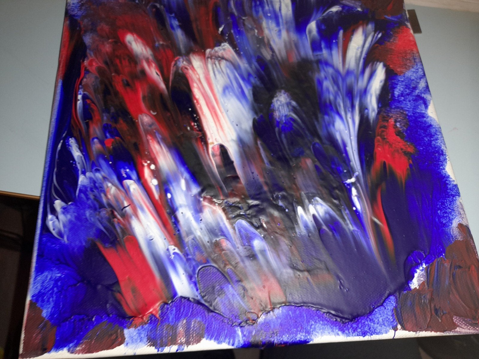 schilderij Acryl op doek de Oase 30 bij 30 cm bieden, Ophalen