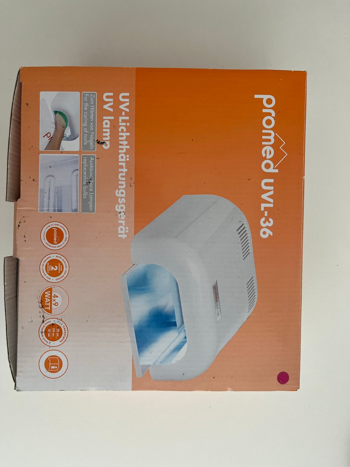 Promed UVL-36 UV-lamp voor nagels (roze), Ophalen, Zo goed als nieuw, Overige typen