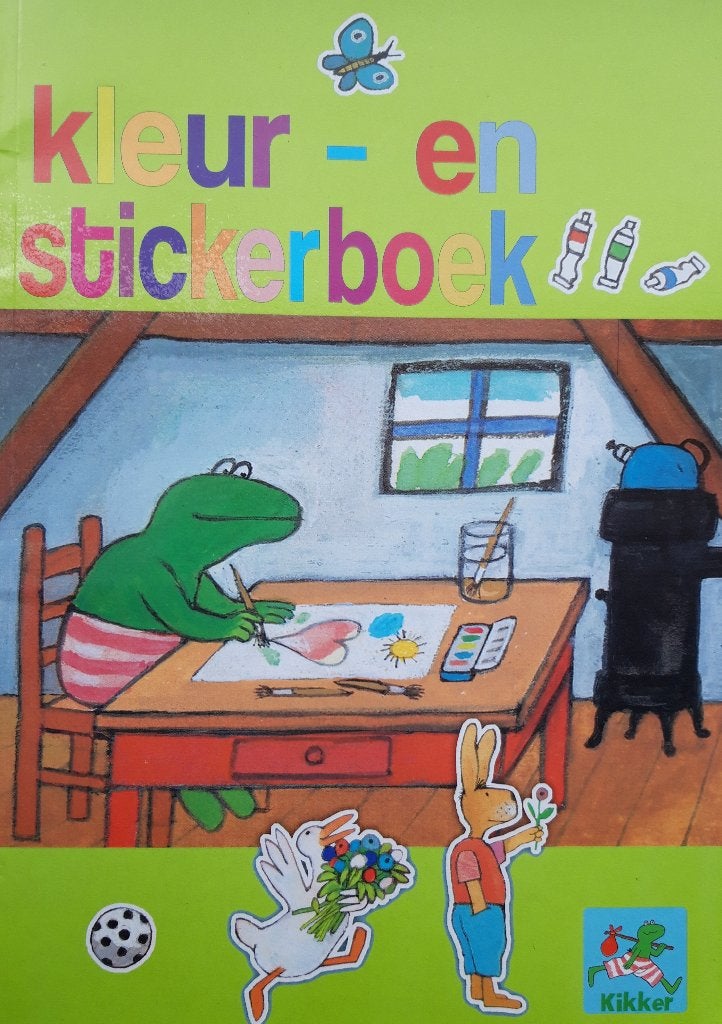 Max Velthuis Kikker Kleur- en stickerboek NIEUW, Ophalen of Verzenden, Nieuw, Strip of Tekenfilm