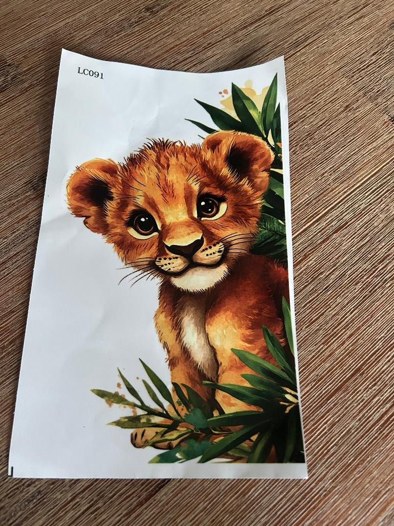 Muursticker Leeuw, Ophalen of Verzenden, Nieuw, Wanddecoratie