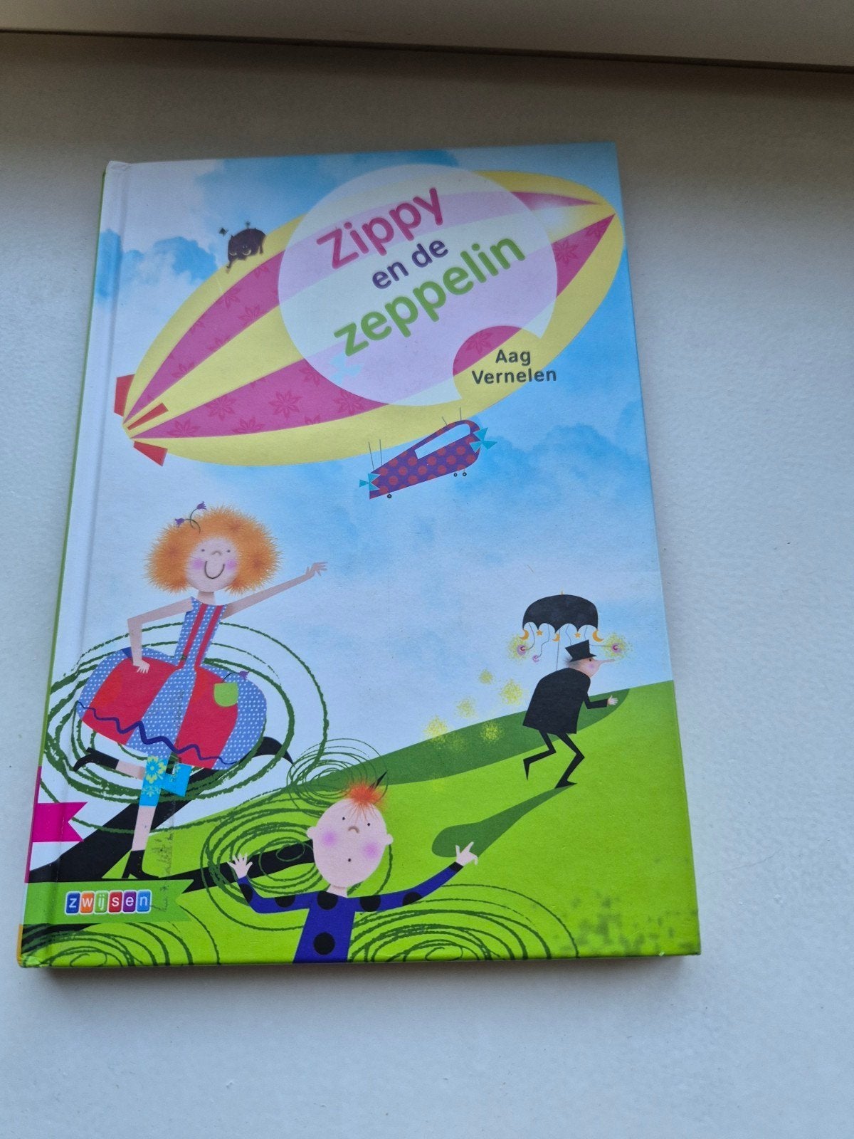 Zippy en de zeppelin - Aag Vermelen, Boeken, Kinderboeken | Jeugd | onder 10 jaar, Gelezen, Fictie algemeen, Ophalen of Verzenden