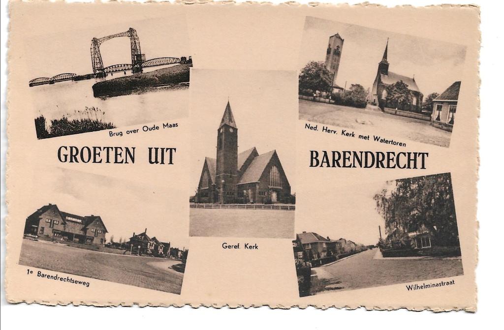 Groeten uit Barendrecht, Verzamelen, Ansichtkaarten | Nederland, Ophalen of Verzenden, Voor 1920, Gelopen, Zuid-Holland