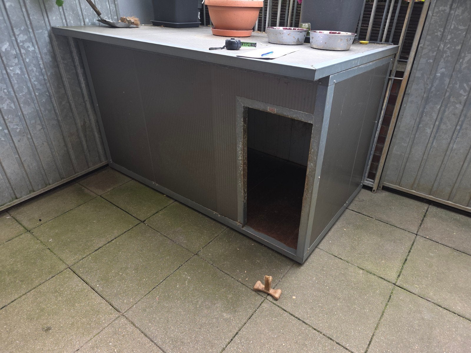 Xxl hondenhok 185 x 110 hoog en 98 diep( nu in prijs verlaag, Ophalen, 110 cm of meer, 100 cm of meer