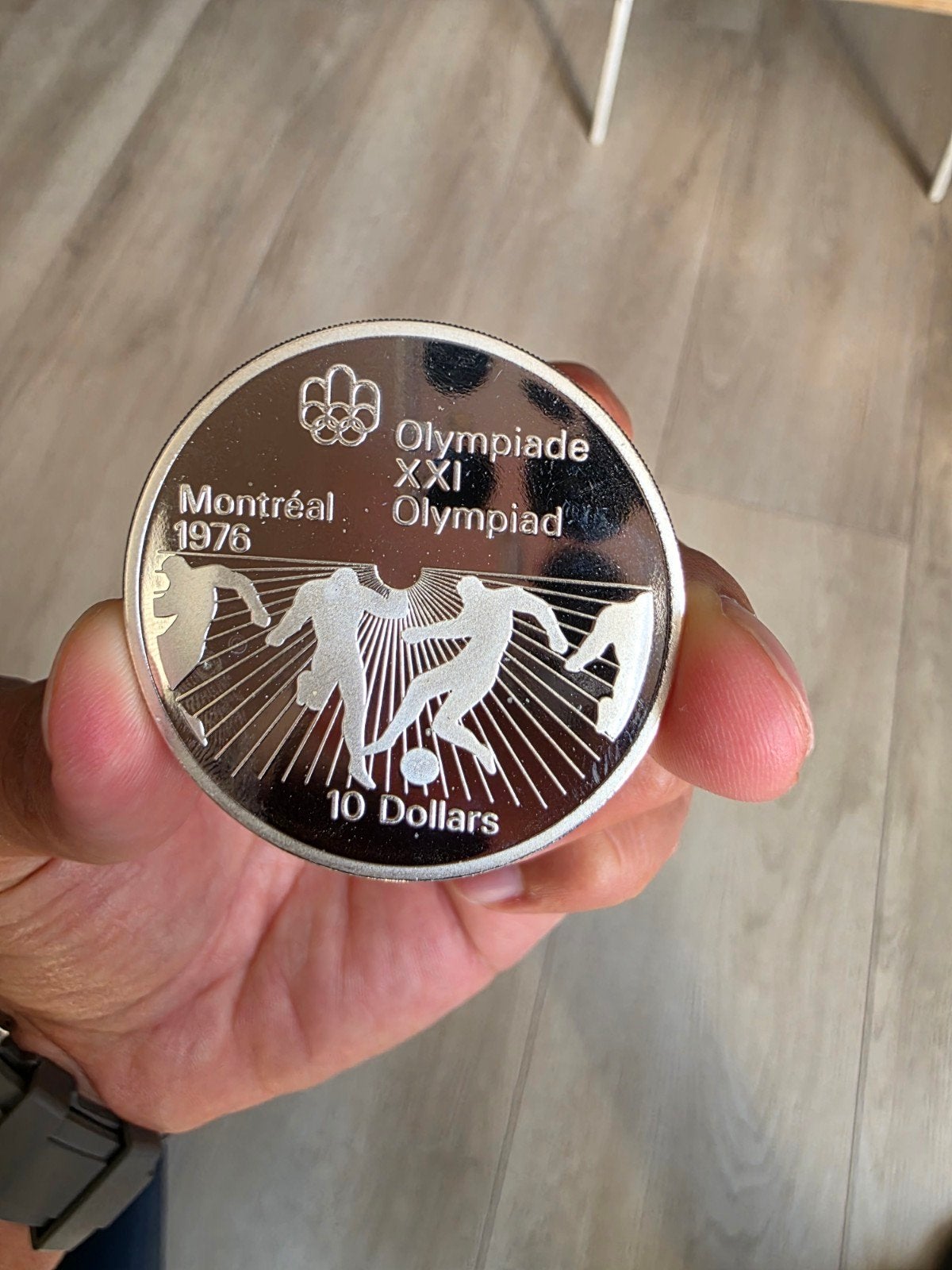 Zilveren 10 Dollar Olympische Spelen Montréal 1976 - Proof, Postzegels en Munten, Ophalen of Verzenden, Overige landen, Losse munt