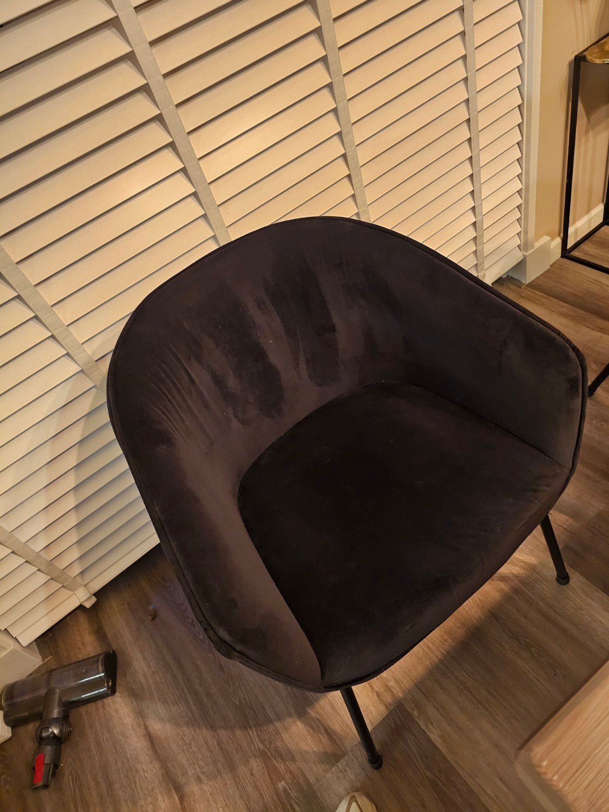 4 zwarte eetkamer stoelen, Ophalen, Minder dan 75 cm, Zo goed als nieuw, Stof