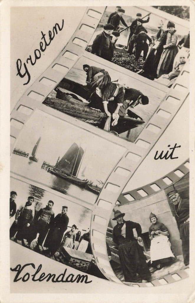 Groeten uit Volendam, Ophalen of Verzenden, 1940 tot 1960, Gelopen, Noord-Holland