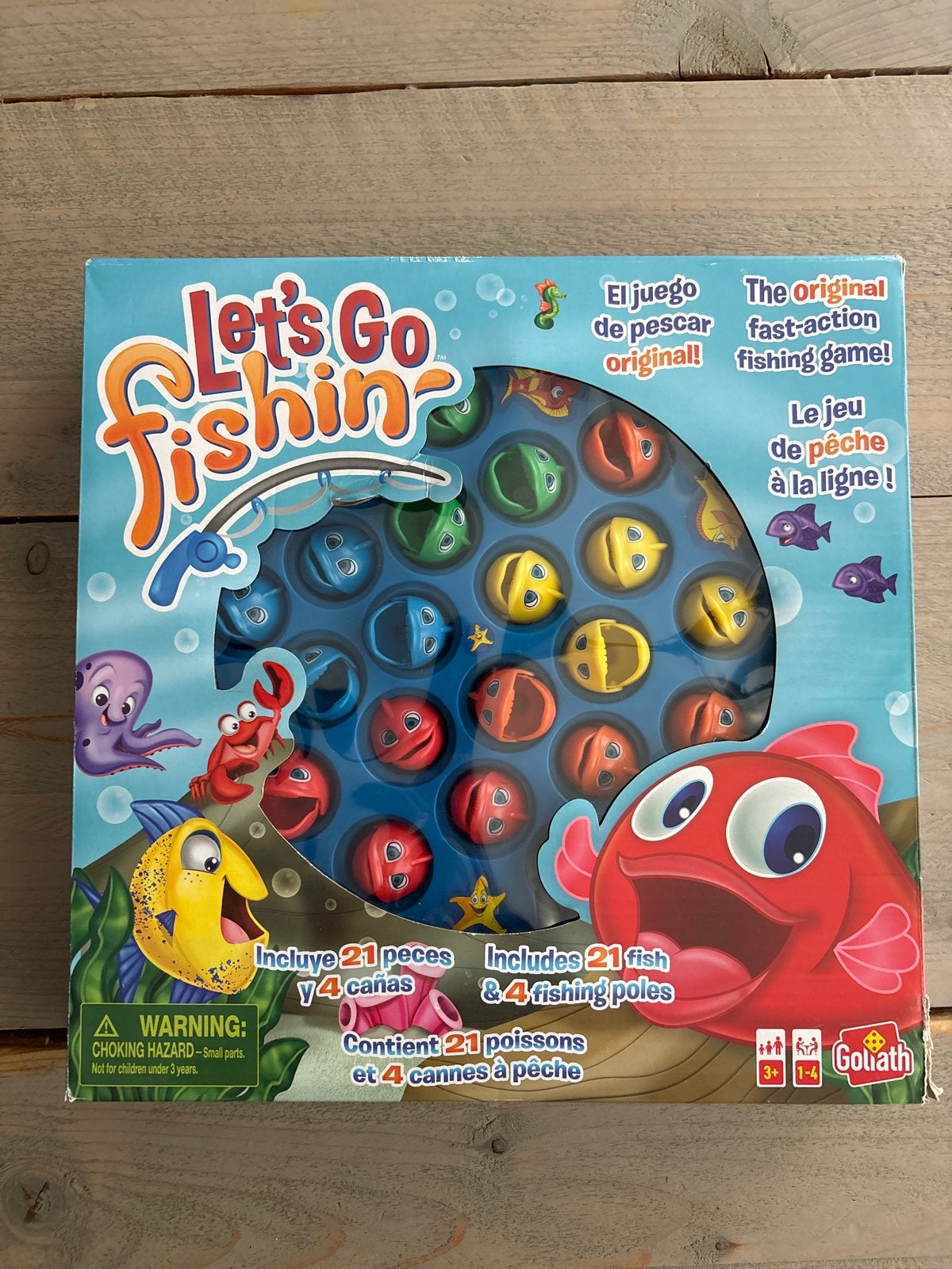 Let's Go Fishing Goliath - Visspel voor kinderen, Ophalen of Verzenden, Zo goed als nieuw, Jongen of Meisje