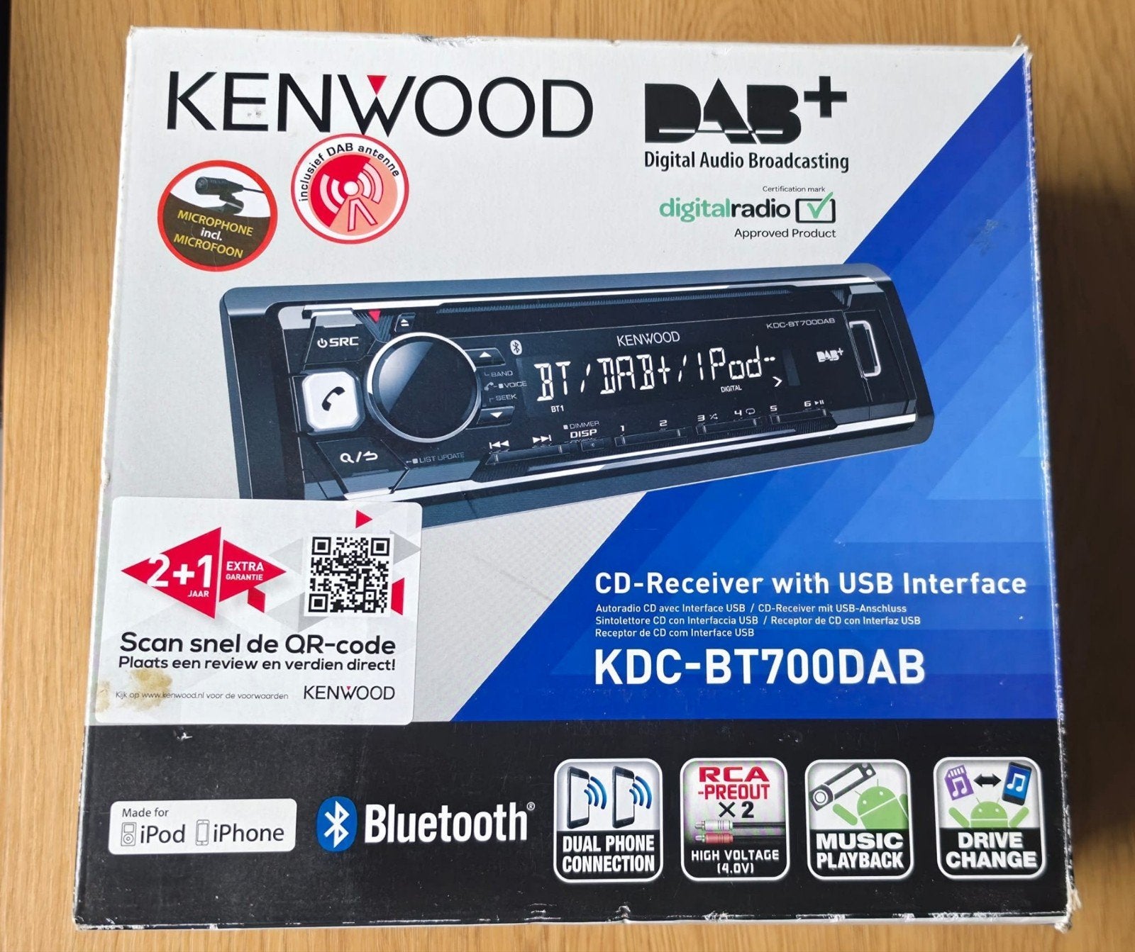 autoradio Kenwood, Ophalen of Verzenden, Gebruikt, Kenwood