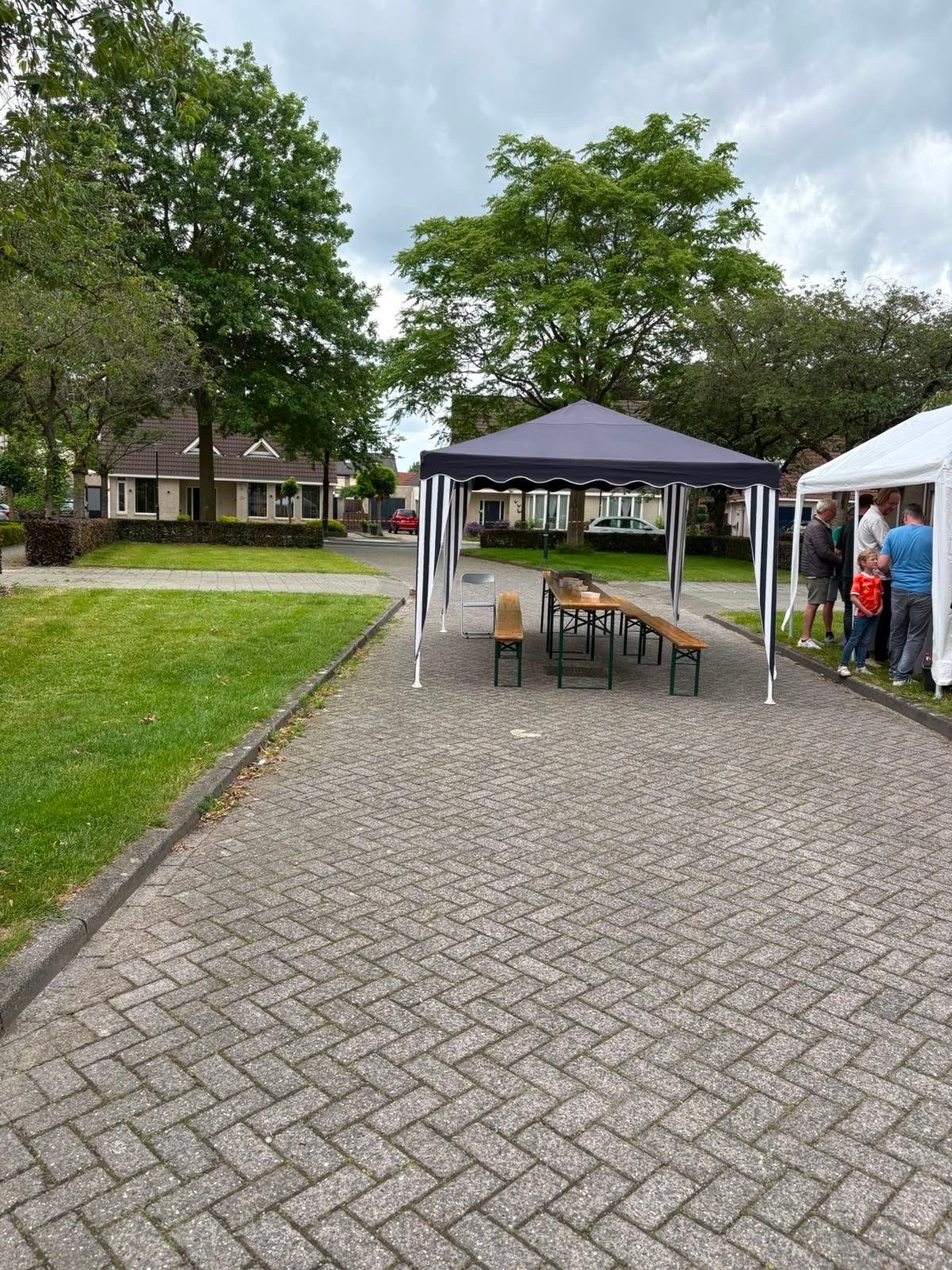 Luxe Partytent te huur met stevig doek en zijwanden, Ophalen, Gebruikt, Opvouwbaar, Partytent