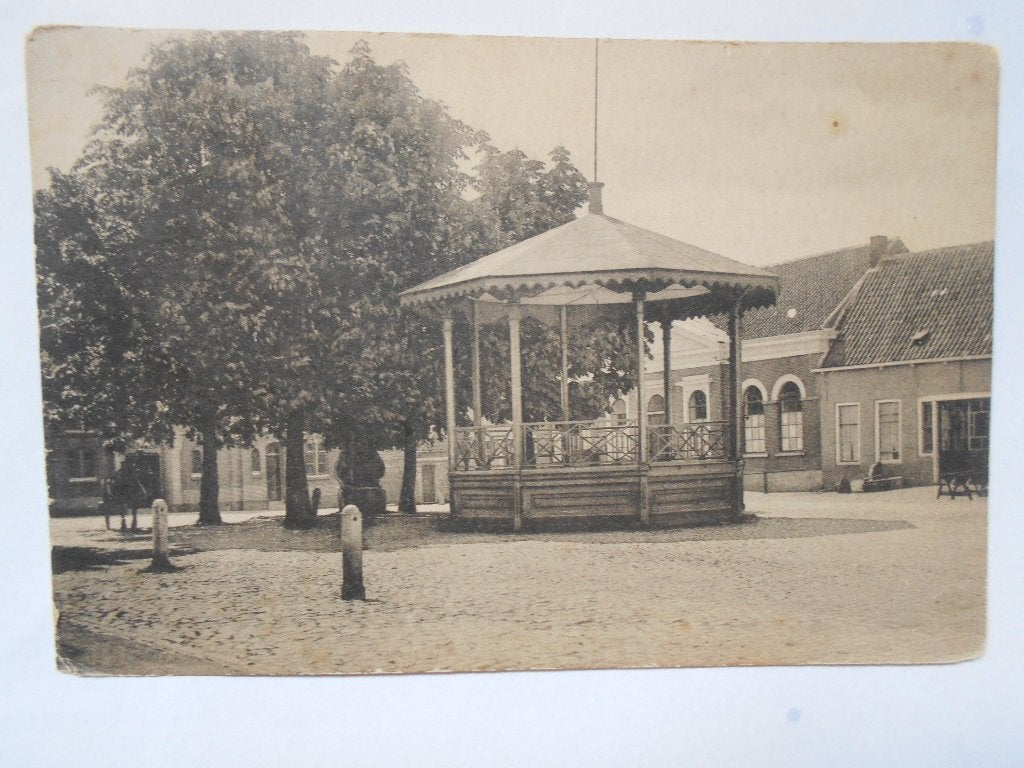 Tholen Markt met muziektent Tholen Markt muziektent in 1903, Ophalen of Verzenden, Voor 1920, Ongelopen, Zeeland