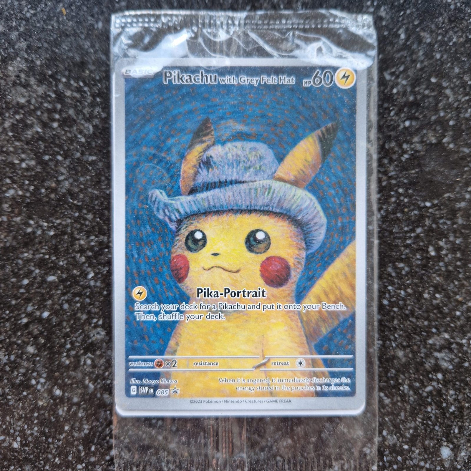 Pikachu grey felt hat 085, Ophalen, Zo goed als nieuw