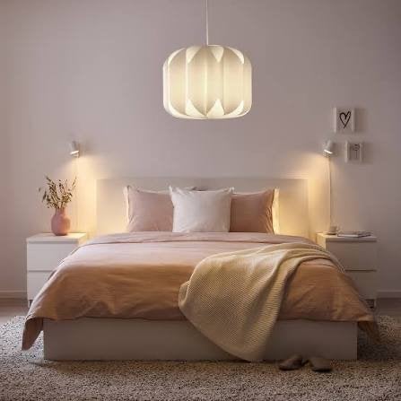 IKEA Mojna / Hemma lamp - Inclusief lichtbron, Ophalen of Verzenden, Zo goed als nieuw, Kunststof, E27 (groot)