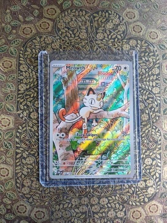 Zeldzame Pokémon Kaarten - Mewtwo EX & Meowth Full Art, Ophalen of Verzenden, Zo goed als nieuw, Meerdere kaarten, Foil