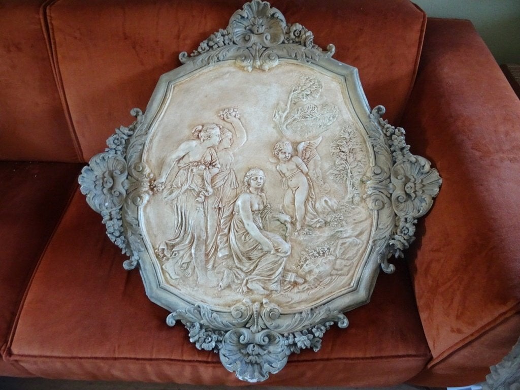 Antiek wandpaneel Sint Sebastiaan 87cm Bezorging mogelijk, Ophalen