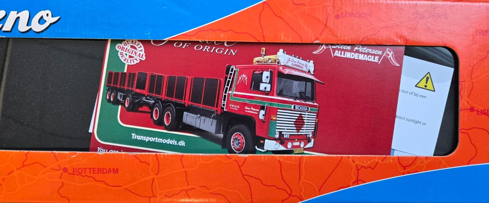 Scania Vabis 141 Steen Petersen Transportmodel Tekno, Ophalen of Verzenden, Zo goed als nieuw, Auto, Overige merken