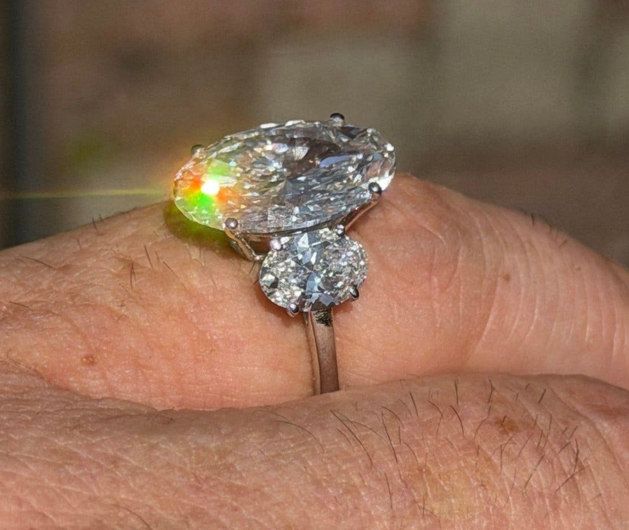 Gouden ring met diamanten van maar liefst 9ct! retail €17500, Sieraden, Tassen en Uiterlijk, Ringen, Nieuw, Ophalen of Verzenden