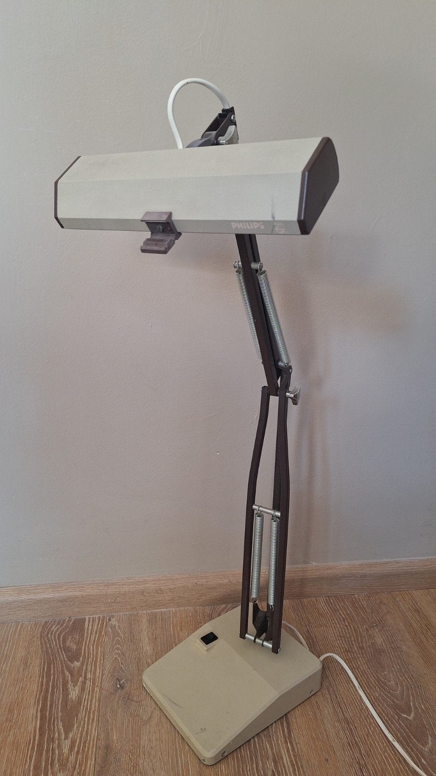 Philips retro bureaulamp lamp industrieel, Ophalen of Verzenden, Bureaulamp, Philips, Industrieel