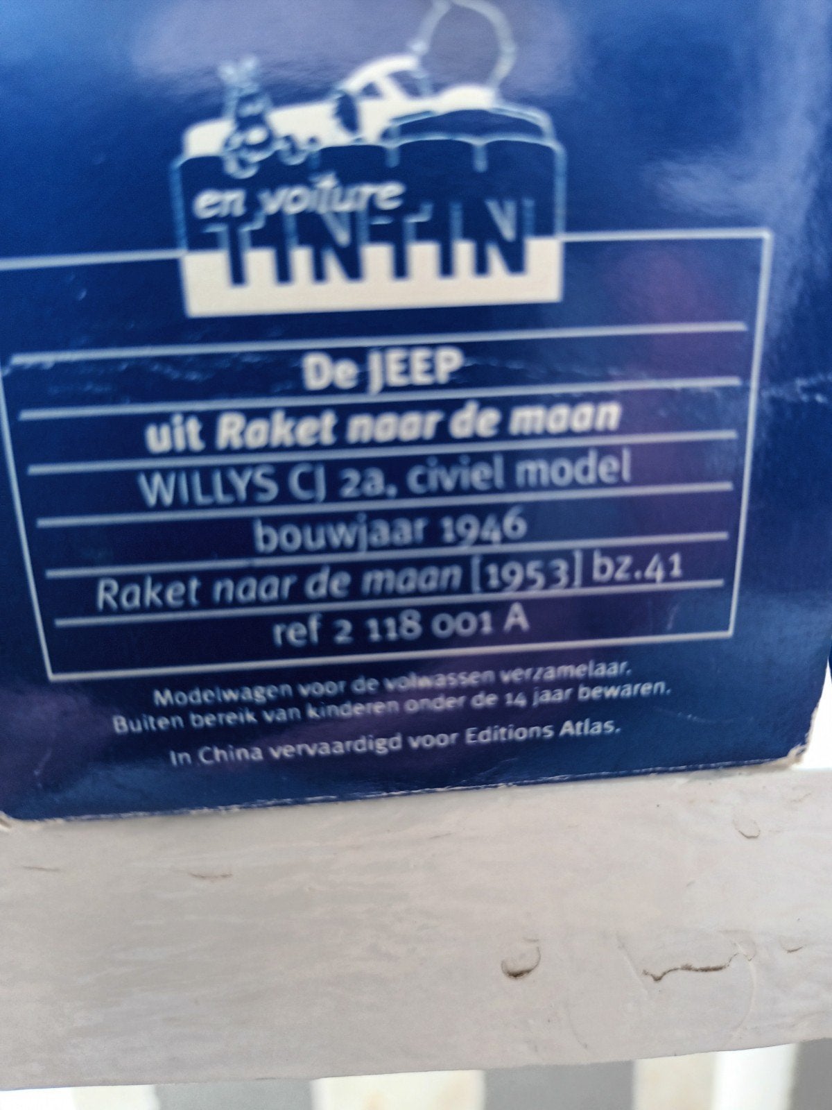 Kuifje Jeep uit Raket naar de maan - Willys CJ 2a (1946), Ophalen of Verzenden, Zo goed als nieuw