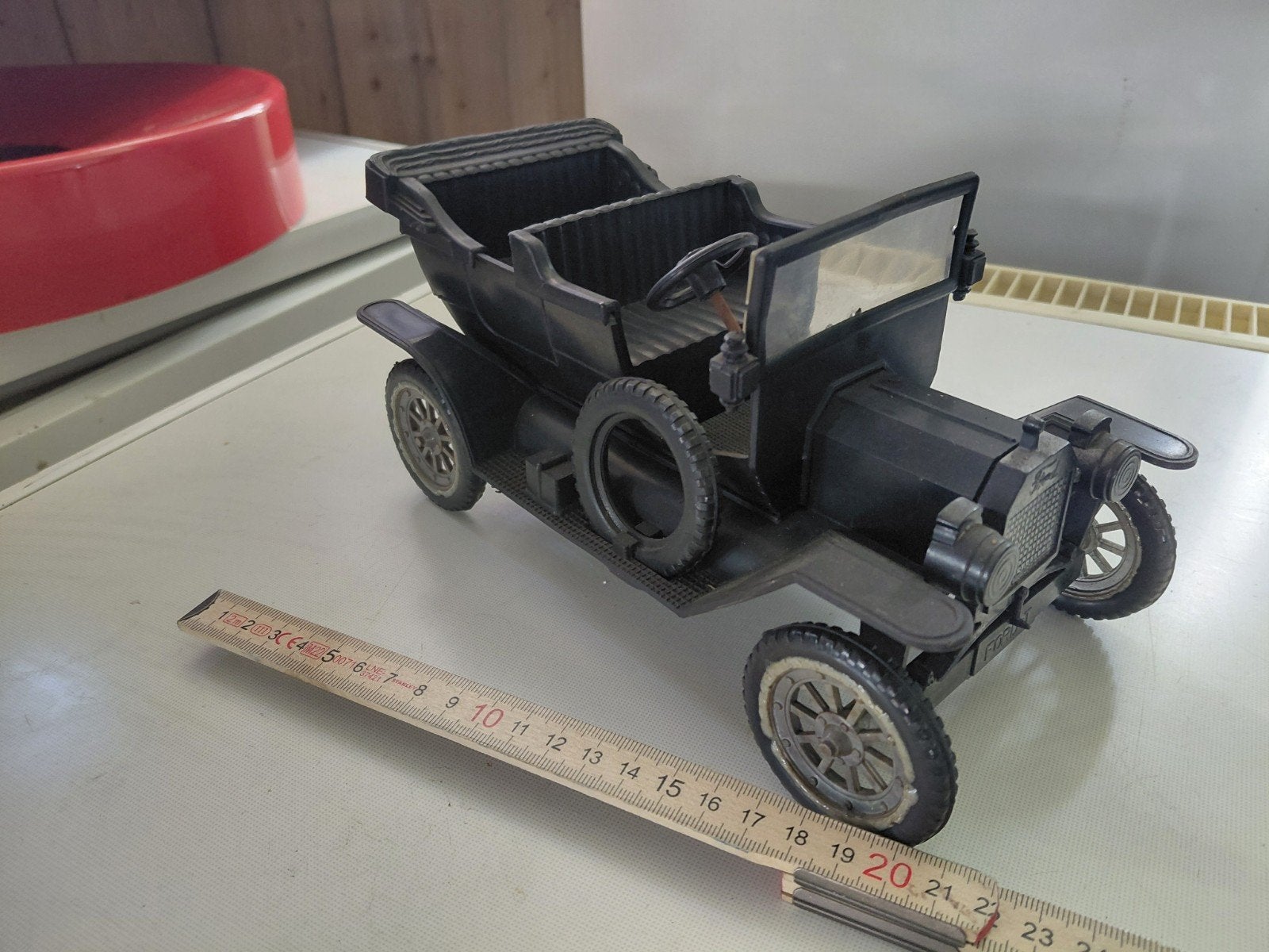 Miniatuur Oldtimer T-Ford (kunststof), Overige merken, Gebruikt, Auto, Groter dan 1:32