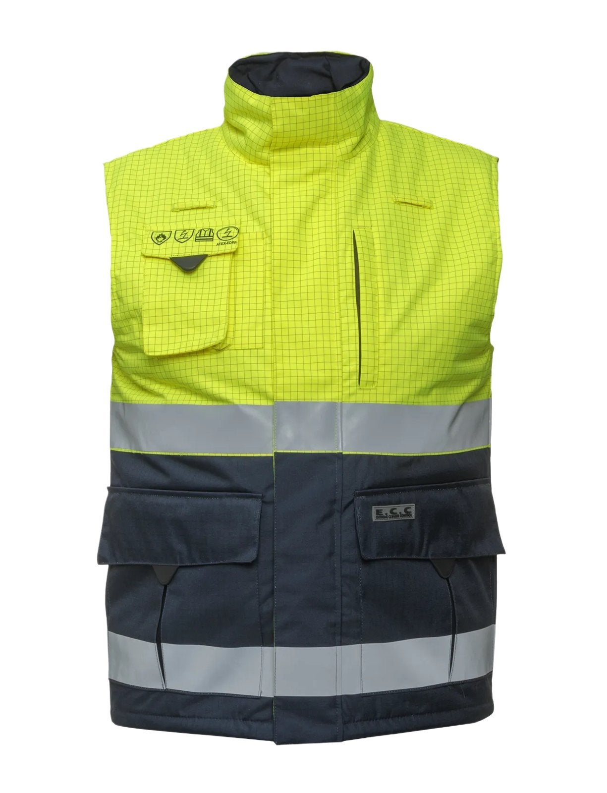 Hydrowear Vlamvertragende Bodywarmer Metz, Geel, Maat 46/48 (XL) of groter, Nieuw, Ophalen of Verzenden