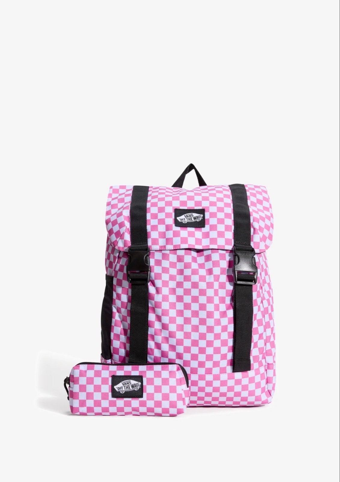 Nieuwe Vans schooltas set - roze geblokt, Sieraden, Tassen en Uiterlijk, Ophalen, Nieuw, 25 tot 40 cm, Overige merken
