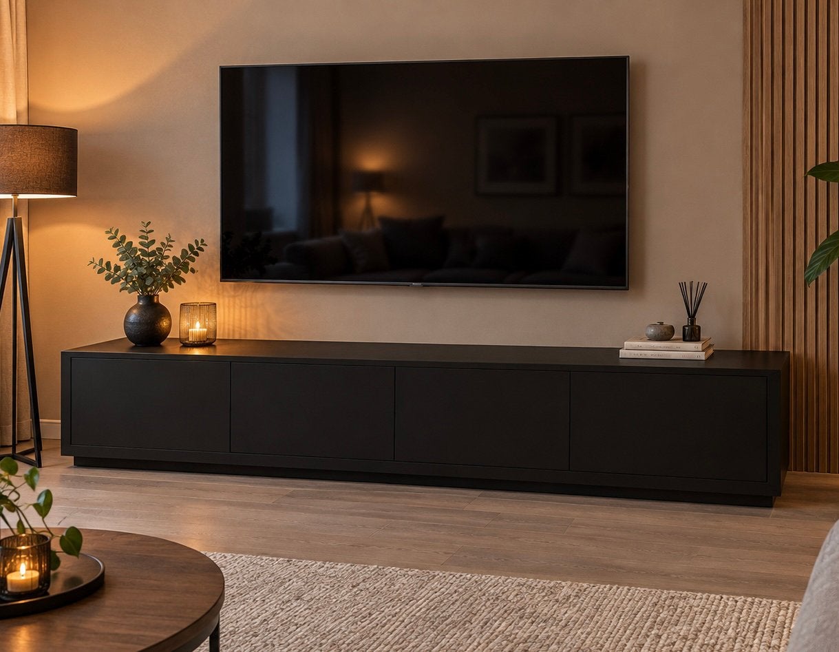 Tv meubel Barcelona Van Goossens, Huis en Inrichting, Ophalen, Zo goed als nieuw, 200 cm of meer, Minder dan 100 cm