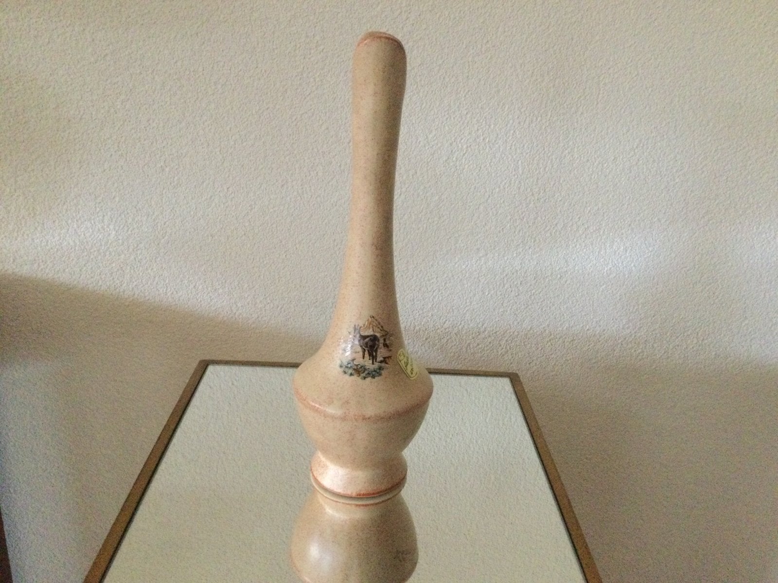 Heel mooi vaasje gekocht in Zwitserland. Hoogte 28 cm., Ophalen of Verzenden
