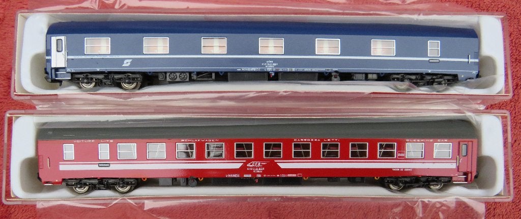 Acme 16511. OBB en CFR slaaprijtuigen. Menzel, Overige merken, Gelijkstroom, Wagon, Ophalen of Verzenden