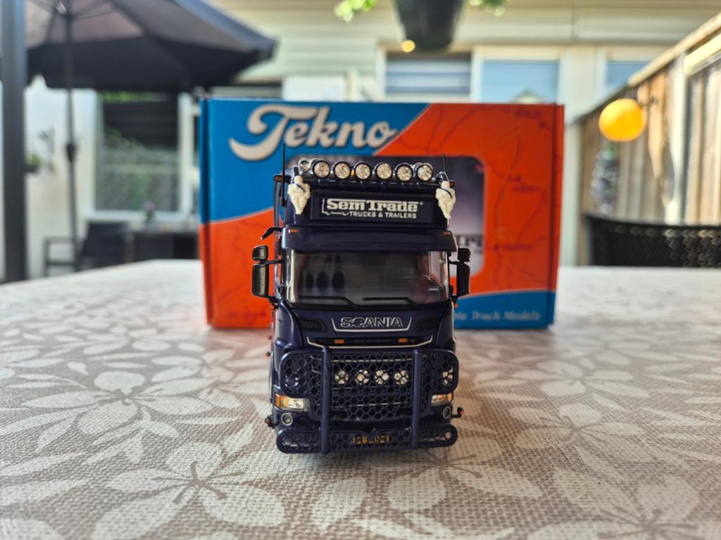 Tekno scania semtrade, Ophalen of Verzenden, Zo goed als nieuw, Bus of Vrachtwagen, Tekno