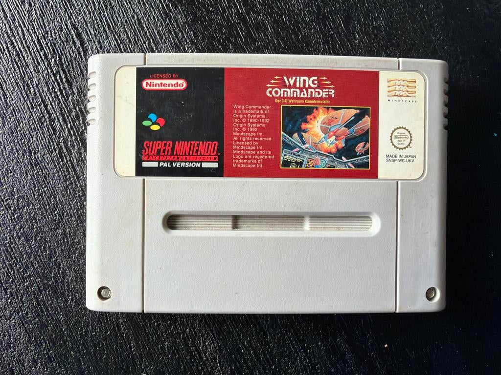 Wing Commander SNES Game - Klassieke Ruimte Combat, Gebruikt, Shooter, 1 speler, Ophalen of Verzenden