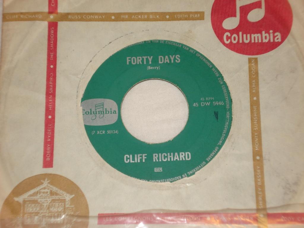Cliff Richard    Forty Days      Orgineel, Originele persing, Ophalen of Verzenden, Zo goed als nieuw, Pop