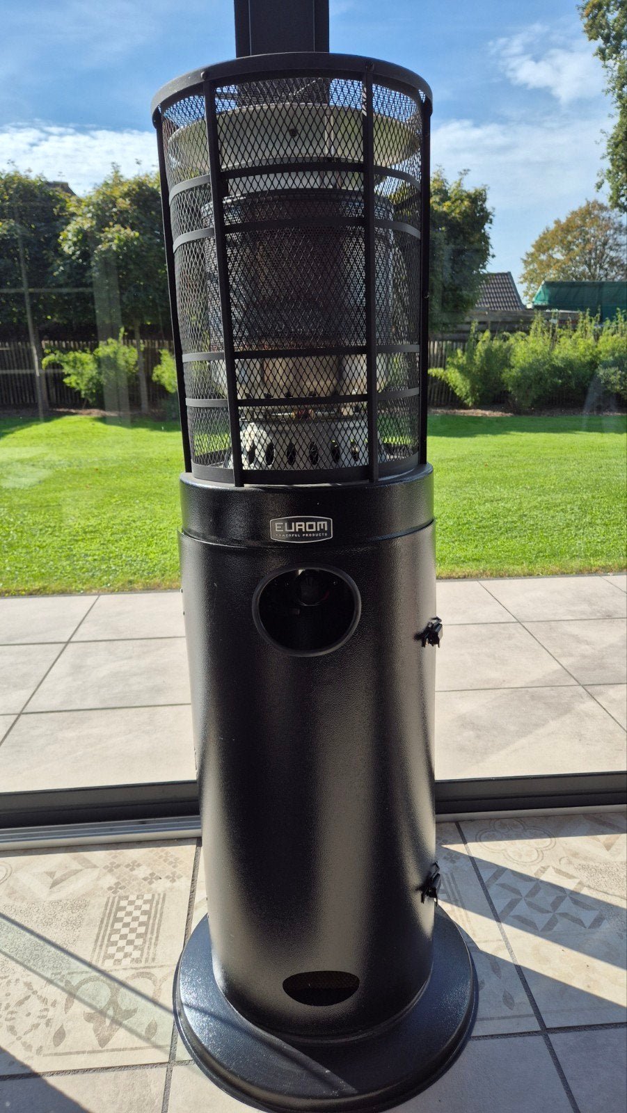 Eurom Area lounge heater, Tuin en Terras, Ophalen, Zo goed als nieuw, Gas, Vloer
