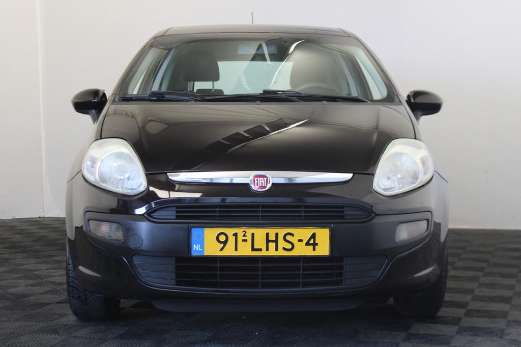 Fiat Punto Evo 1.2 Active (bj 2010), Auto's, Voorwielaandrijving, Stof, 4 cilinders, Zwart
