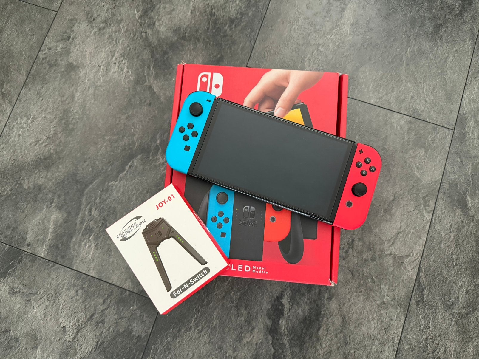 Switch oled compleet met toebehoren, Ophalen, Gebruikt, Met 1 controller, Switch OLED