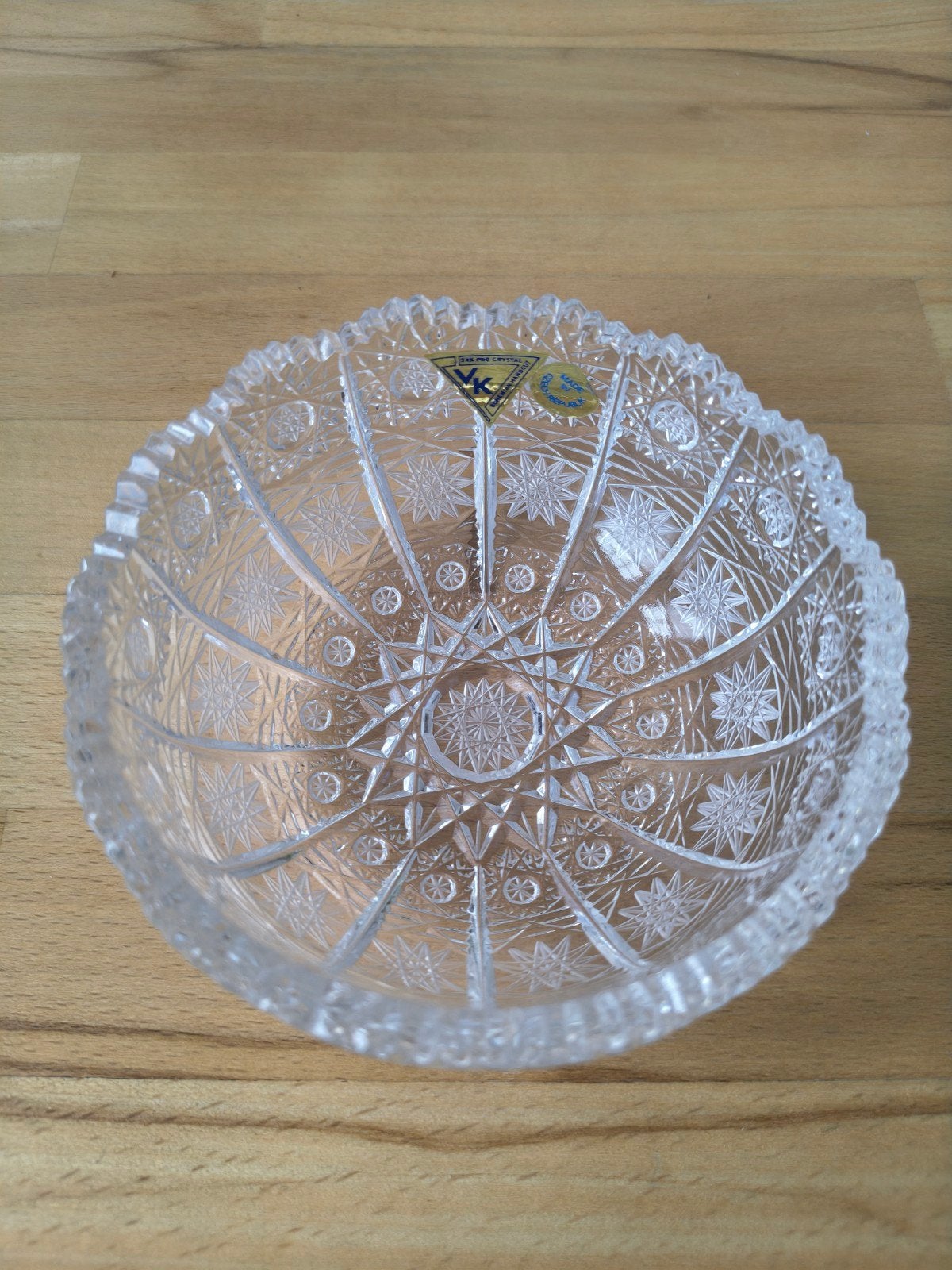 kristallen schaaltje, bohemia glass loodkristal, nieuwstaat, Ophalen of Verzenden