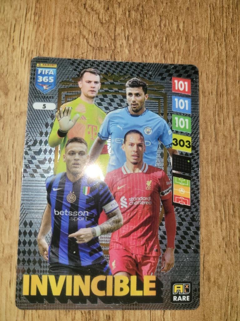 Invincible kaart rare, Ophalen of Verzenden, Zo goed als nieuw, Buitenlandse clubs