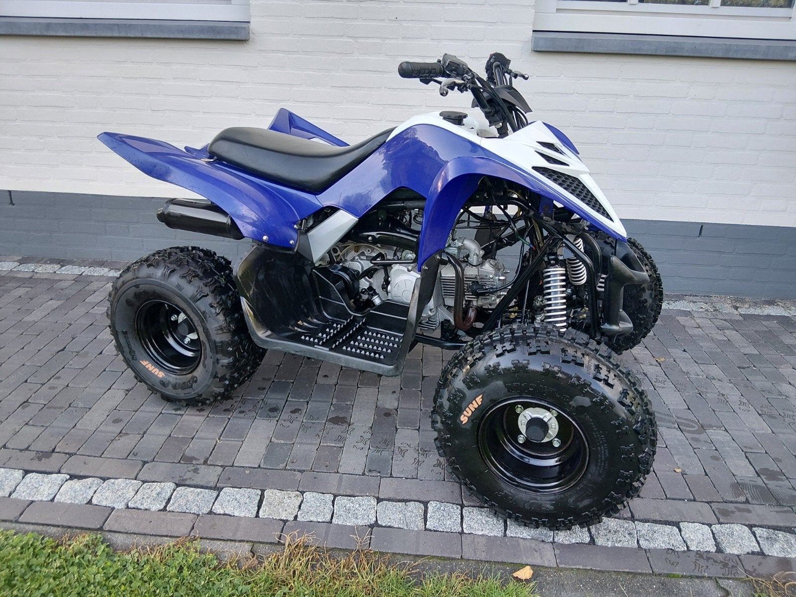 Yamaha Raptor 90cc Quad - Blauw/Wit, Motoren, Quads en Trikes, 1 cilinder, 90 cc, 11 kW of minder