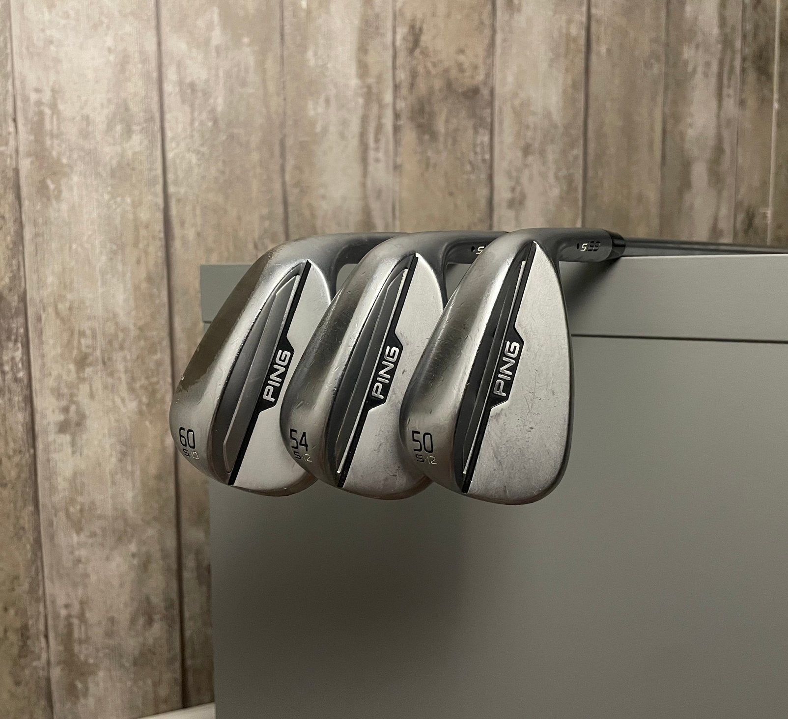 Ping S159 Wedge Set 50-54-60 | Stiff | Scherpe groeven, Ophalen of Verzenden, Gebruikt, Set, Ping