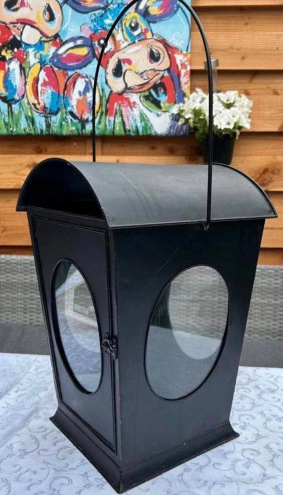XXL Windlicht voor huis tuin … zeer sfeervol!, Ophalen of Verzenden, Zo goed als nieuw