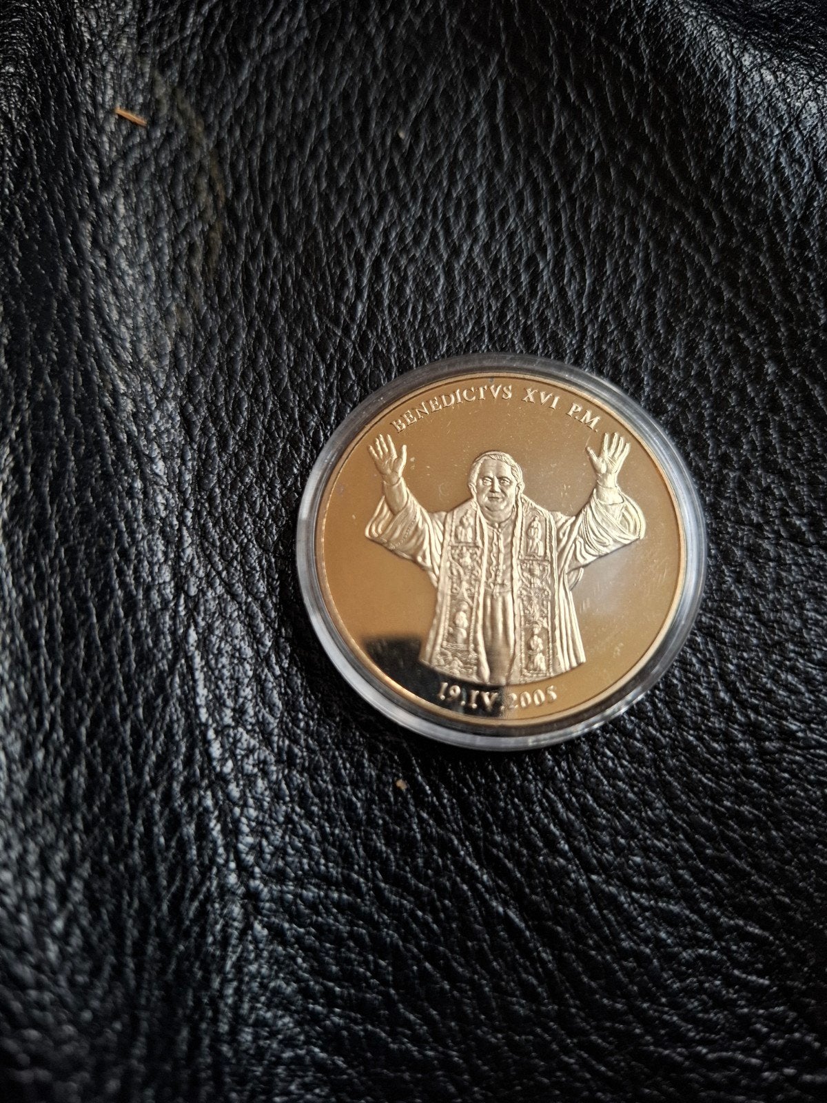 Paus Benedictus XVI Herdenkingsmunt, Ophalen of Verzenden, Overige waardes, Losse munt, Zilver
