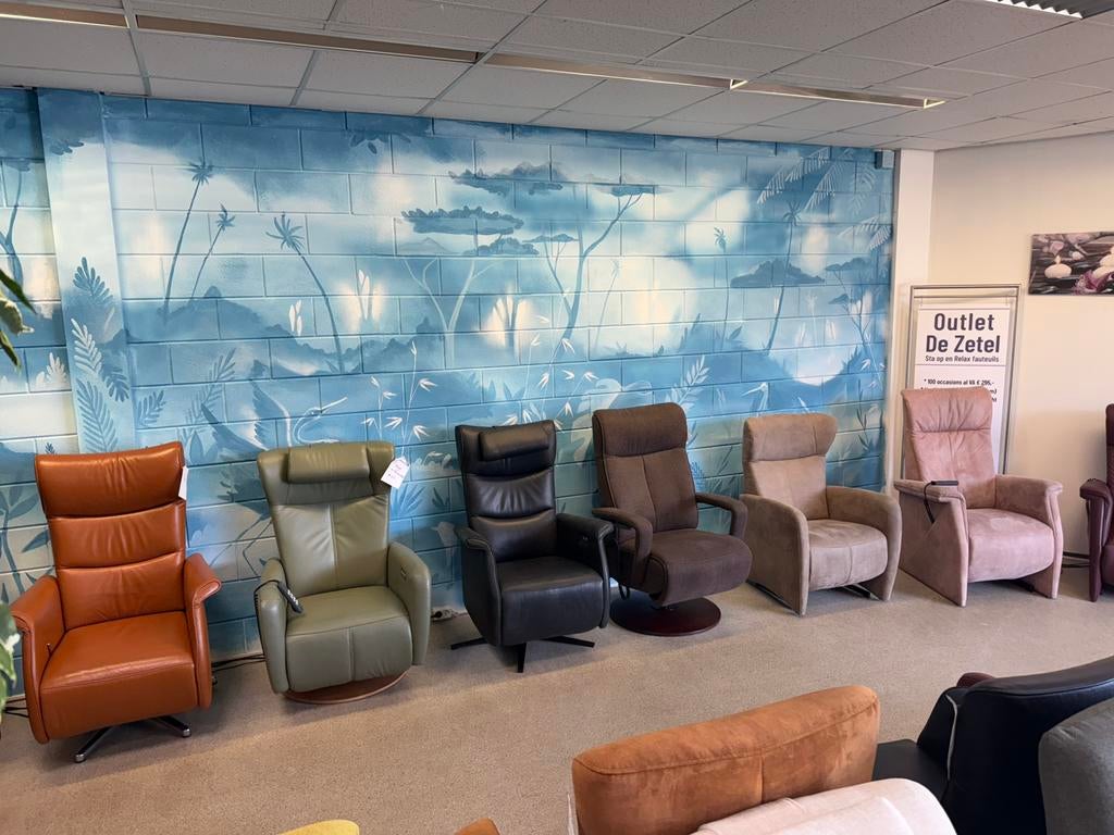 Velderhof Prominent Meubelzorg sta op en relax fauteuils, Ophalen of Verzenden, Nieuw