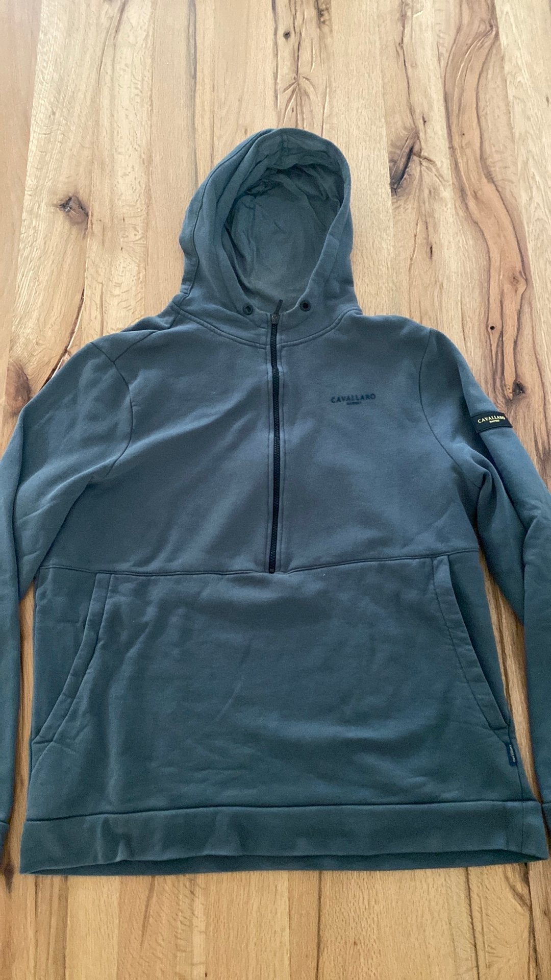 Cavallaro Napoli hoodie sweater blauwgroen maat xxl 2xl, Verzenden, Gedragen, Overige maten, Overige kleuren