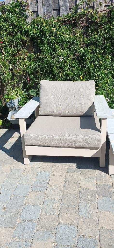 Tuinset stoelen + tafel, Ophalen, Aluminium, Zo goed als nieuw, Loungeset