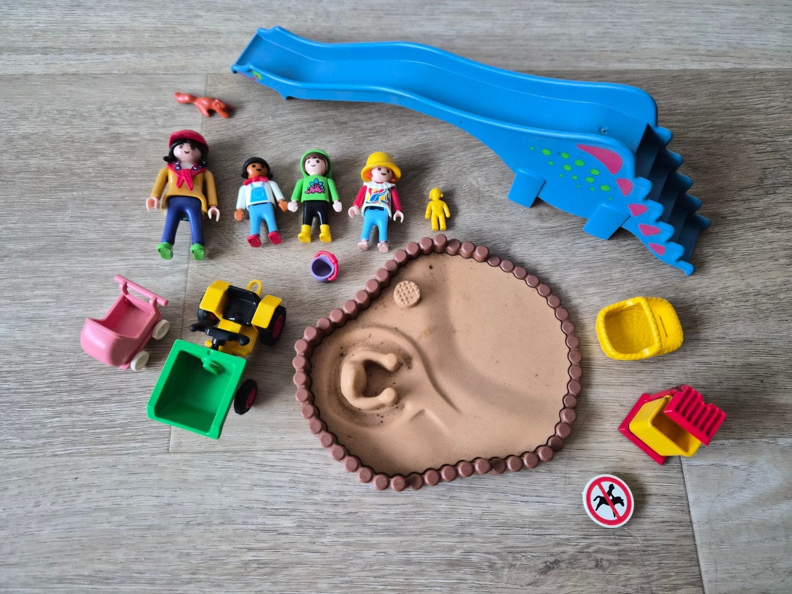 Vintage Playmobil set 3822 speeltuin - Incompleet, Gebruikt, Losse onderdelen, Overige typen, Family fun