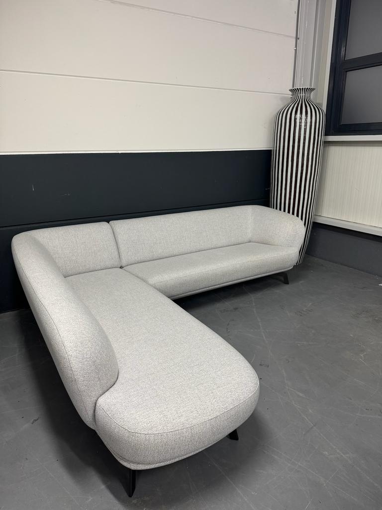 Showroommodel Leolux Flint hoekbank | Varese 5 Blanc, Ophalen, 250 tot 300 cm, Leolux, Hoekbank