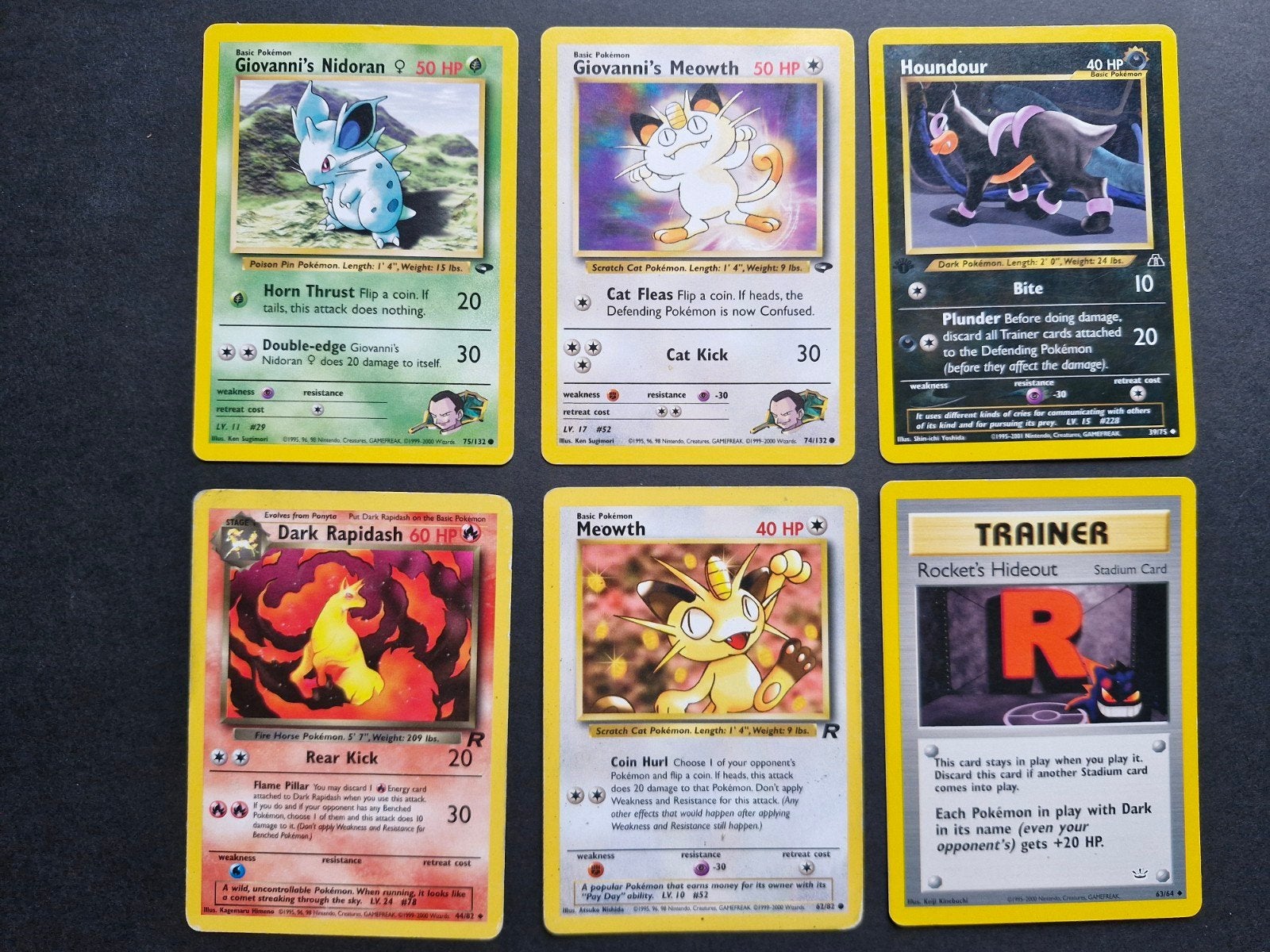 Vintage Pokémon Team Rocket & Giovanni Bundle – WOTC, Ophalen of Verzenden, Zo goed als nieuw