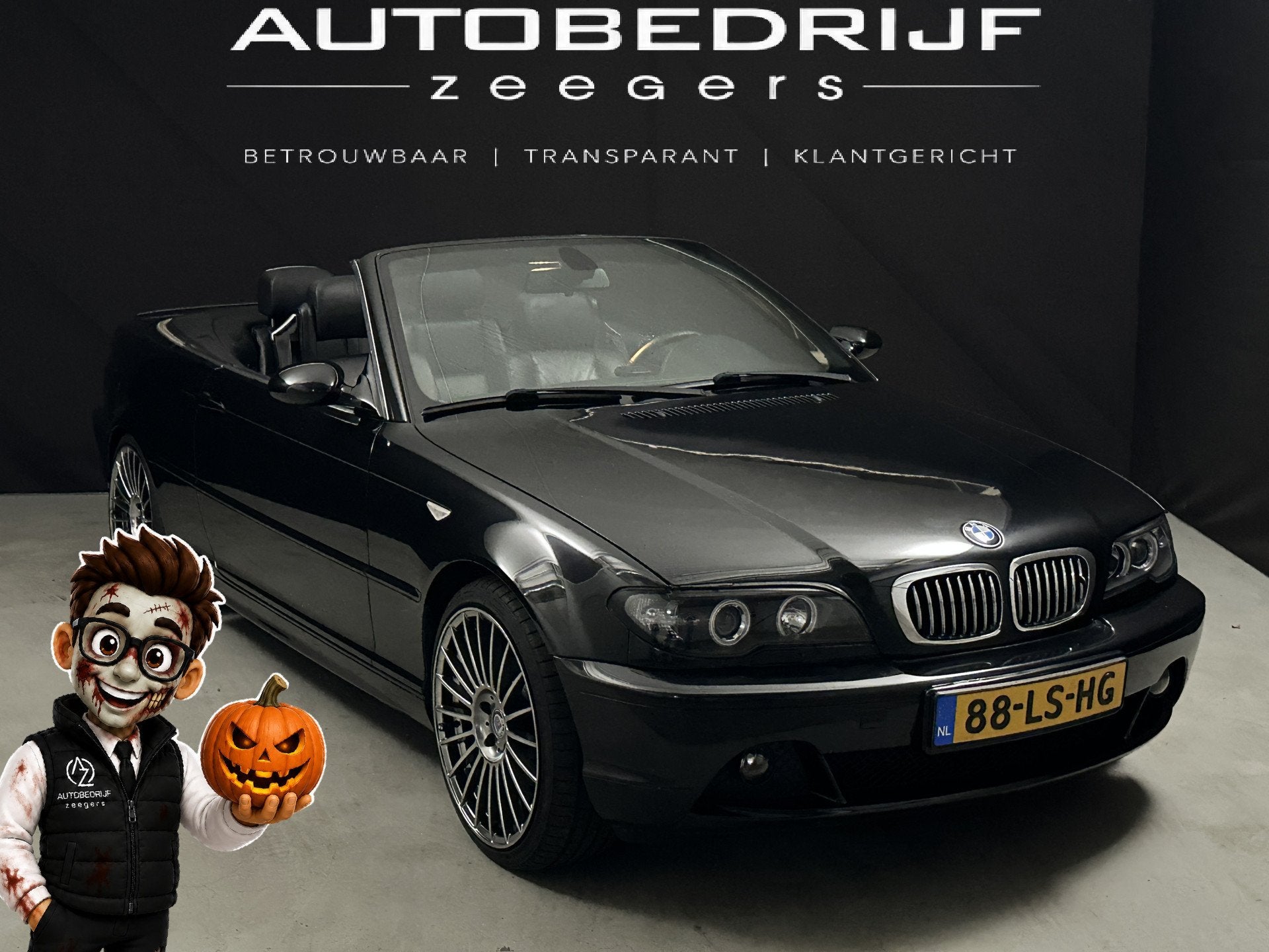 BMW 3 Serie Cabrio 320Ci Executive M-Sport*Automaat*HARDTOP*, Auto's, Achterwielaandrijving, Gebruikt, Cabriolet, Zwart