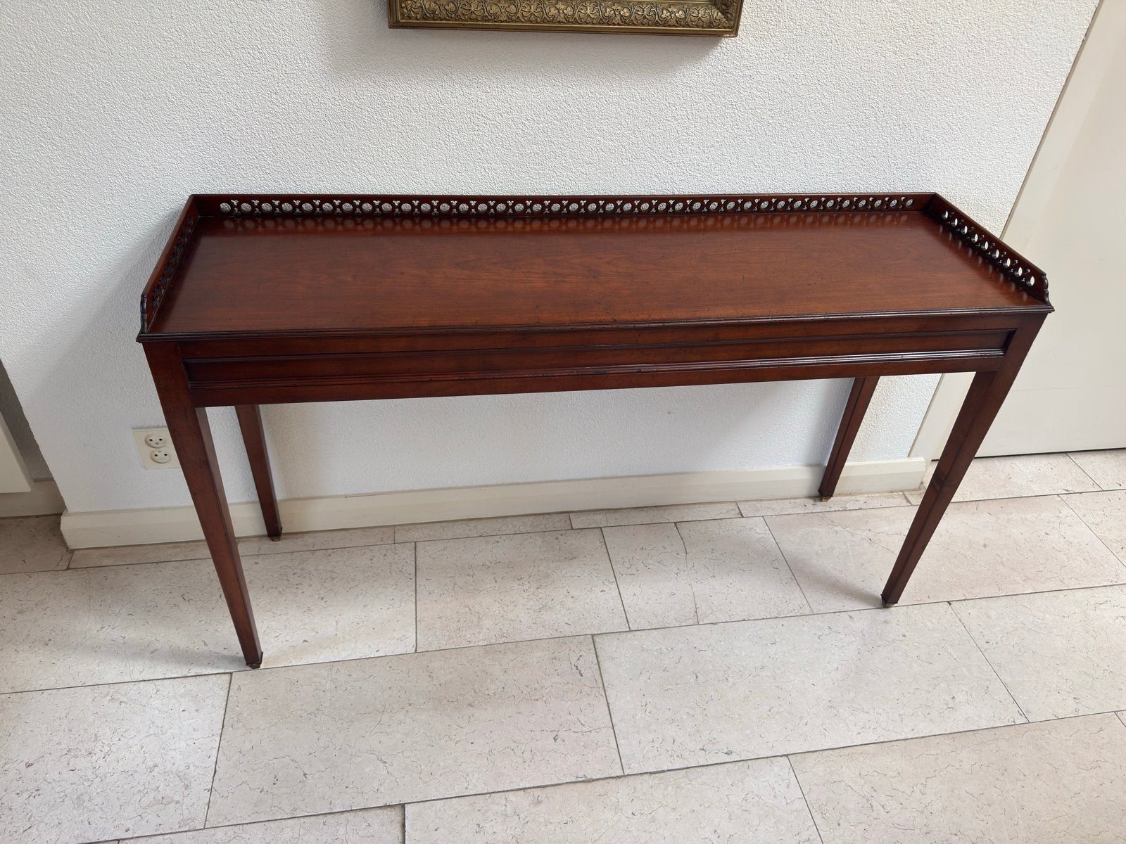 Antieke mahoniehouten sidetable met lade, Antiek en Kunst, Ophalen