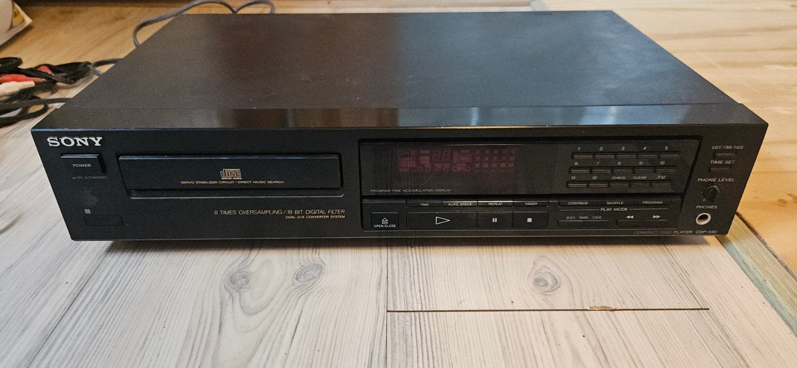 Sony CDP-590 Compact Disc Speler - Vintage Audio, Ophalen of Verzenden, Gebruikt, Sony